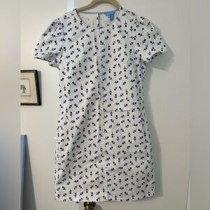 Draper James Blue and White Floral Mini Dress